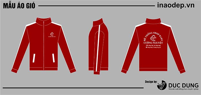 In áo gió Hệ thống Shop Baby Cường Nguyệt | In ao gio dong phuc