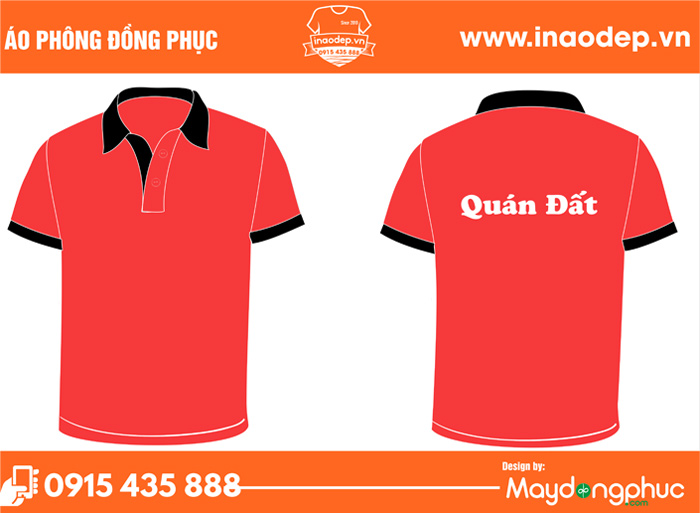 In áo phông đồng phục Quán Đất | In ao phong dong phuc