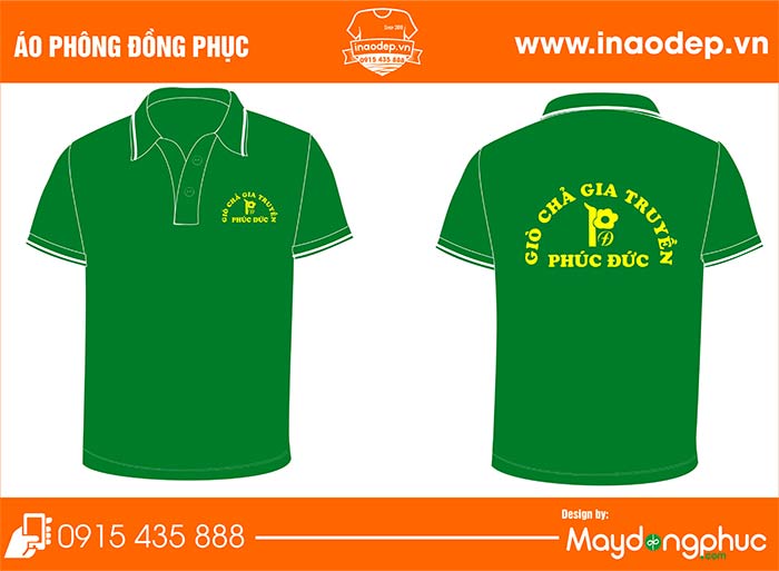 In áo quán Giò chả Đức Phúc | In ao phong dong phuc