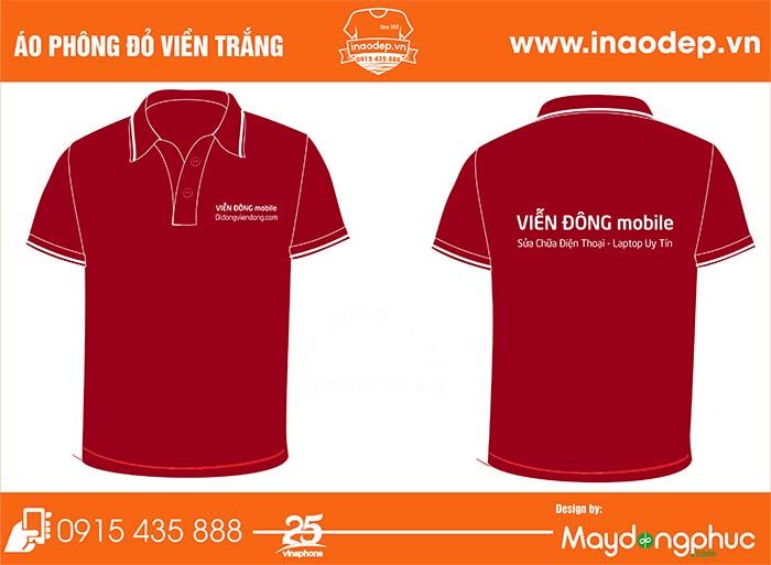In áo phông cửa hàng Viễn Đông Mobile | In ao phong dong phuc