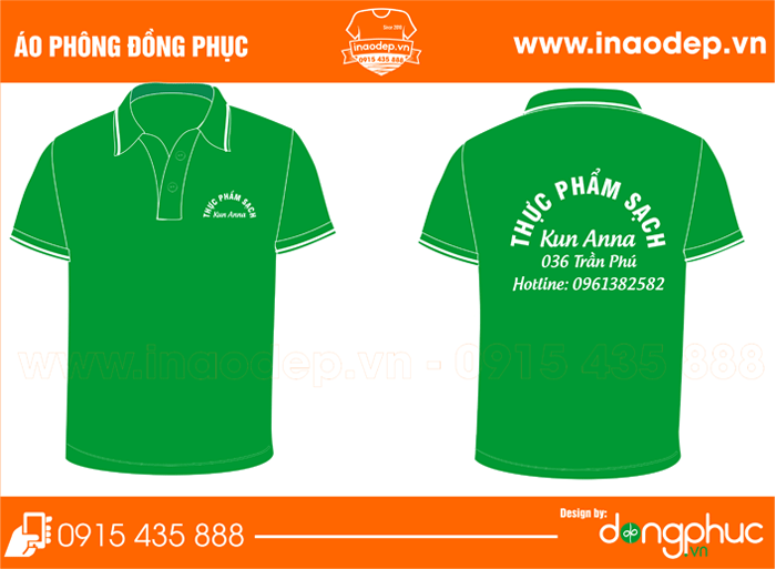 In đồng phục cửa hàng Kun Anna | In ao nha hang