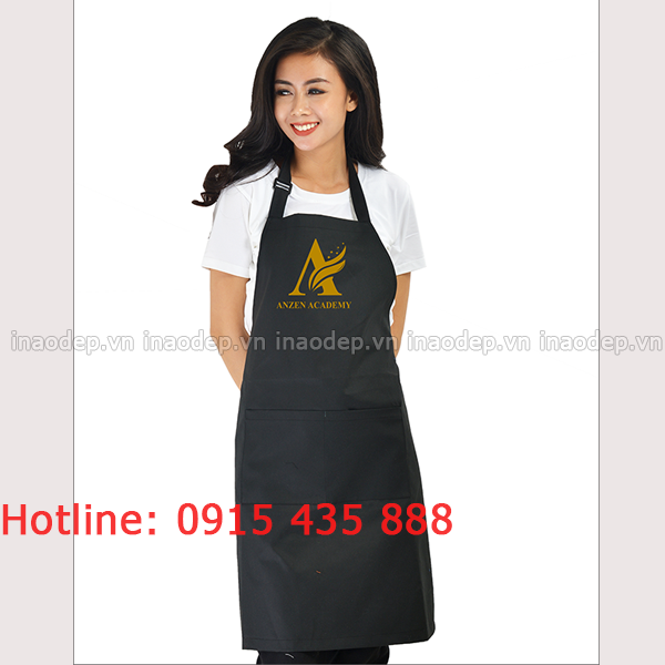 In tạp dề Anzen Academy | In tap de