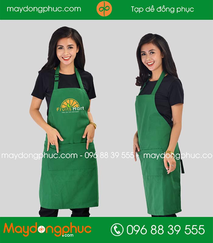 In tạp dề đồng phục Cửa hàng Fruits Mart | In tap de dong phuc