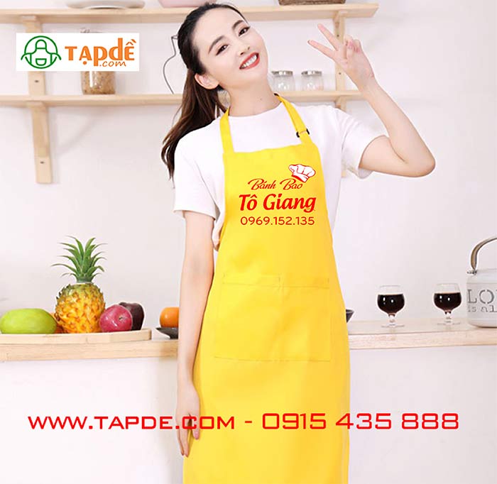 In tạp dề quán Bánh bao Tô Giang | In tap de dong phuc