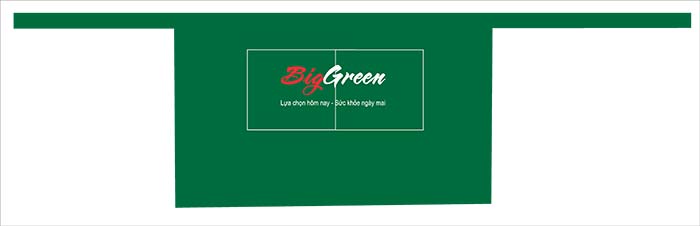 In tạp dề quán Big Green | In tap de dong phuc