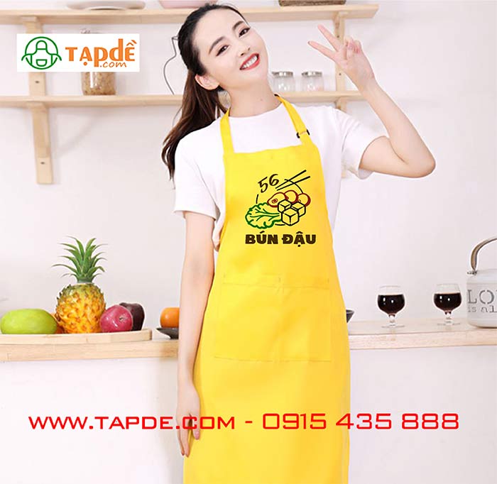 In tạp dề quán bún đậu 56 | In tap de dong phuc