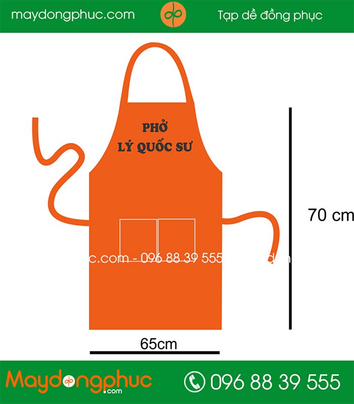 In tạp dề Quán Phở Lý Quốc Sư | In tap de dong phuc