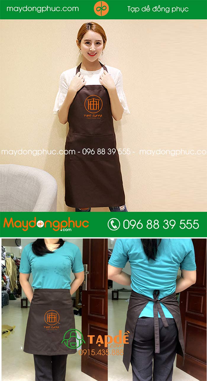 In tạp dề Quán Thô Cafe | In tap de dong phuc