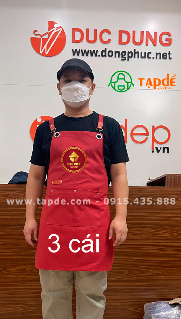 In tạp dề Nhà hàng Dai Viet Cuisine | Tap de dong phuc