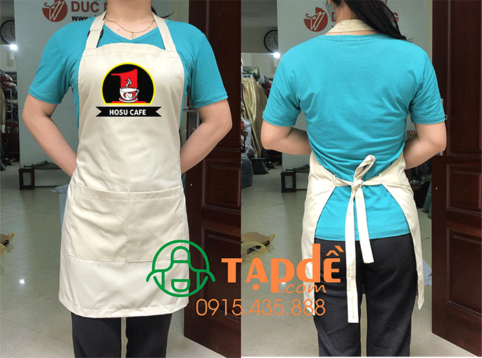 In tạp dề Quán Hosu Cafe | In tap de dong phuc