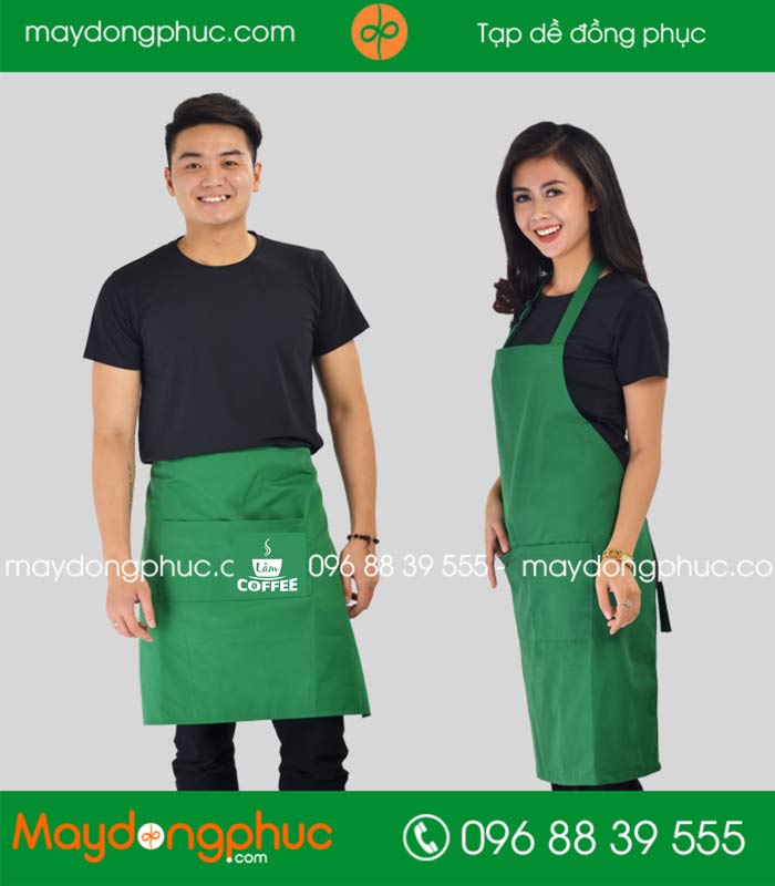 In tạp dề quán Lâm Coffee | In tap de dong phuc