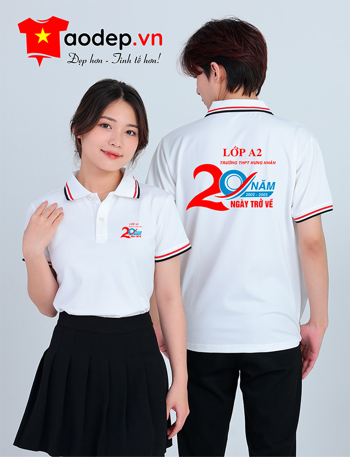 In áo Lớp 12A Trường THPT Hưng Nhân niên khóa 2002-2005 - 20 năm Ngày trở về  | In ao phong dong phuc