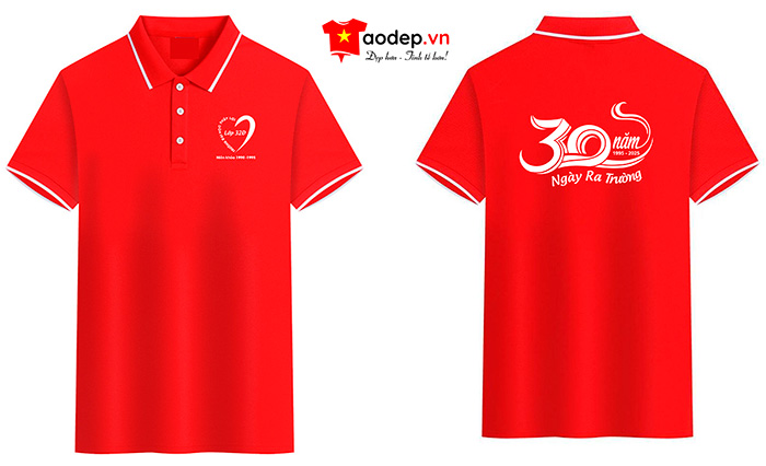 In áo Lớp 32Đ Trường Đại học Thủy Lợi niên khóa 1990-1995 - 30 năm Ngày ra trường | In ao phong dong phuc