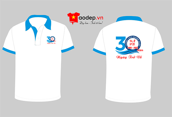 In áo Lớp 9A 9B Trường THCS Nghiêm Xuyên - 30 năm Ngày trở về | In ao phong dong phuc
