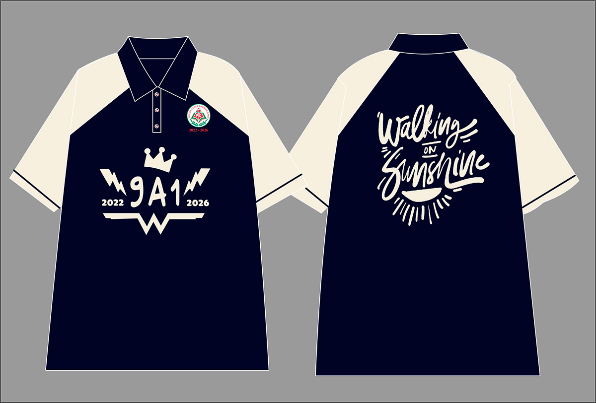 In áo Lớp 9A1 Trường THCS Phương Canh niên khóa 2022-2026 | In ao phong dong phuc