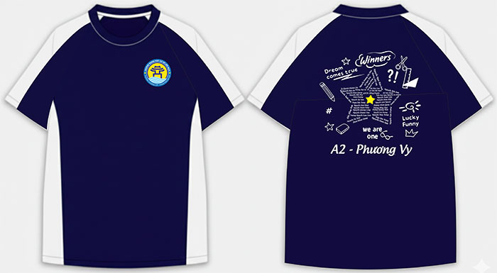 In áo Lớp A2 Trường Trung học cơ sở Liên Mạc | In ao phong dong phuc