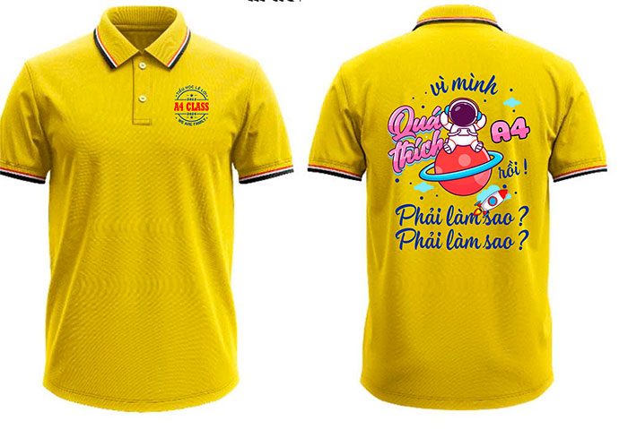 In áo Lớp A4 Trường Tiểu học Lê Lợi 2022-2026 - We are family | In ao phong dong phuc
