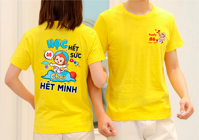 In áo Lớp A6 2023-2027 - Học hết sức Chơi hết mình | In ao phong dong phuc