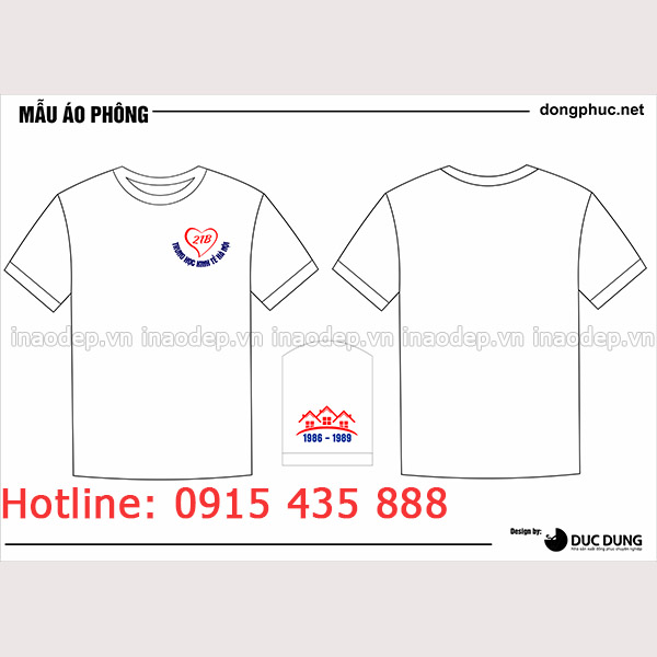 In áo lớp 21B Trung học kinh tế Hà Nội | In ao lop