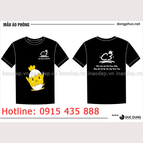 In áo cổ tròn lớp C3 Đào Duy Từ 96-99 | In ao lop
