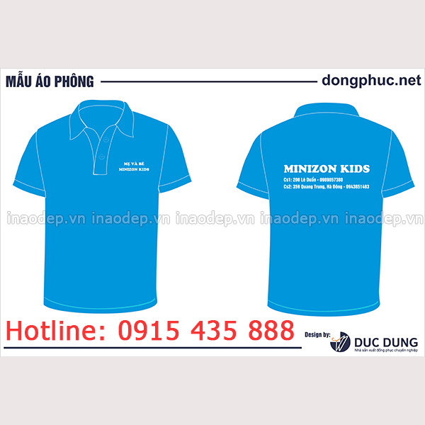 In áo trường Minizon Kids | In ao lop