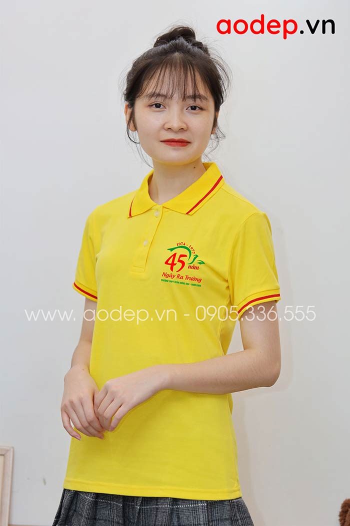 In áo 45 năm Trường THPT Trần Hưng Đạo Nam Định - Ngày ra trường | In ao phong dong phuc
