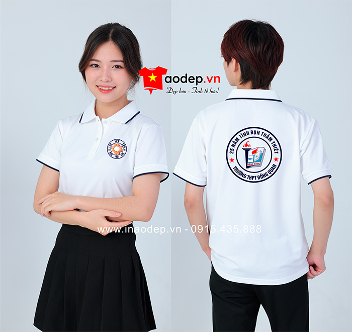 In áo Khối 12 Trường THPT Đồng Quan 25 năm tình bạn | In ao phong dong phuc