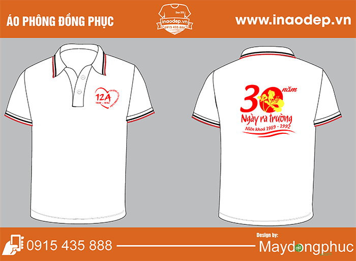 In áo Lớp 12A Trường PTTH Phong Châu 30 năm Ngày ra trường | In ao phong dong phuc