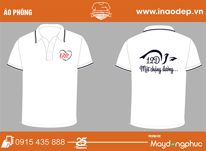 In áo Lớp 12D 1991-1994 Trường THPT Mỹ Đức A - Một chặng đường | In ao phong hop lop