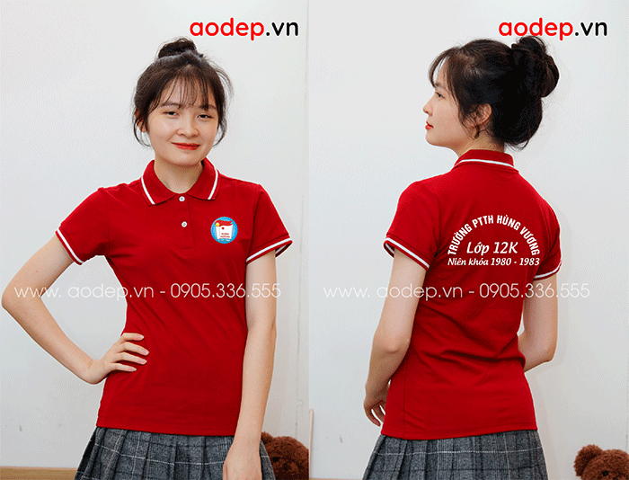 In áo Lớp 12K Trường PTTH Hùng Vương khóa 1980 - 1983 | In ao phong dong phuc