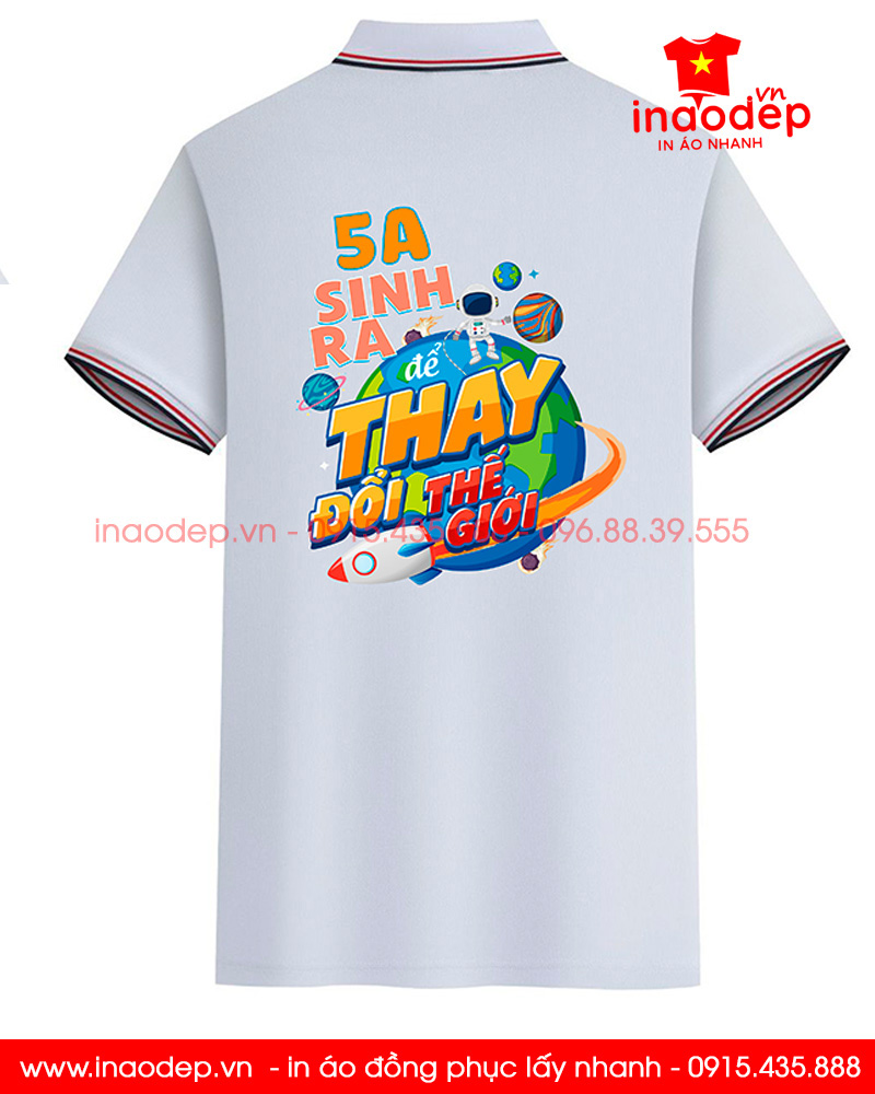 In áo polo Lớp 5A3 niên khóa 2018-2023 | In ao phong dong phuc