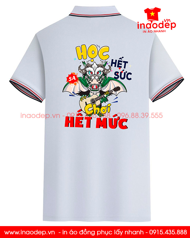 In áo polo Lớp 5A3 niên khóa 2018-2023 | In ao phong dong phuc