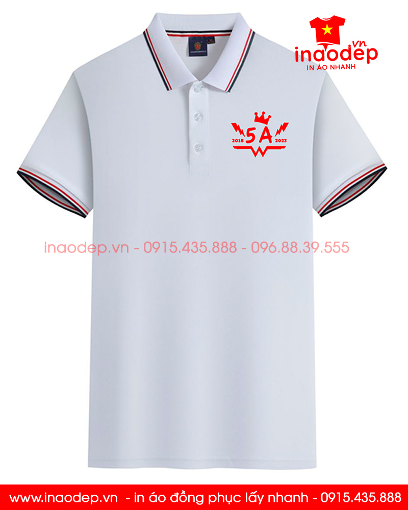 In áo polo Lớp 5A3 niên khóa 2018-2023 | In ao phong dong phuc