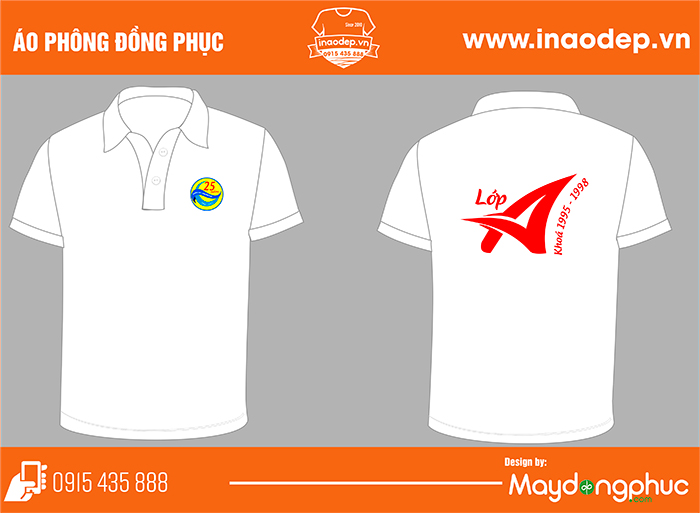 In áo Lớp A Khóa 1995-1998 Trường THPT Trần Đăng Ninh 25 năm | In ao phong dong phuc