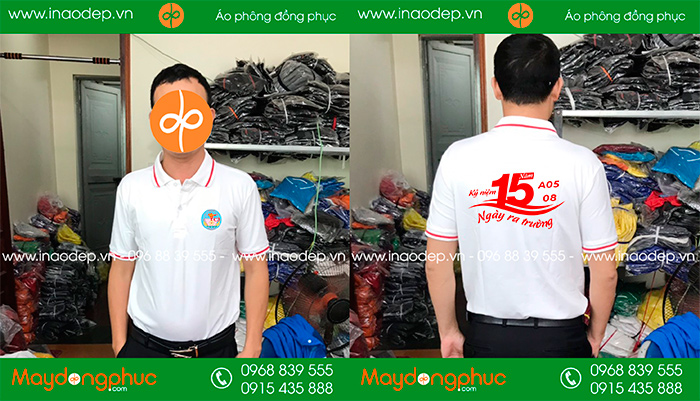 In áo Lớp A05-08 kỉ niệm 15 năm Ngày ra trường | In ao phong dong phuc