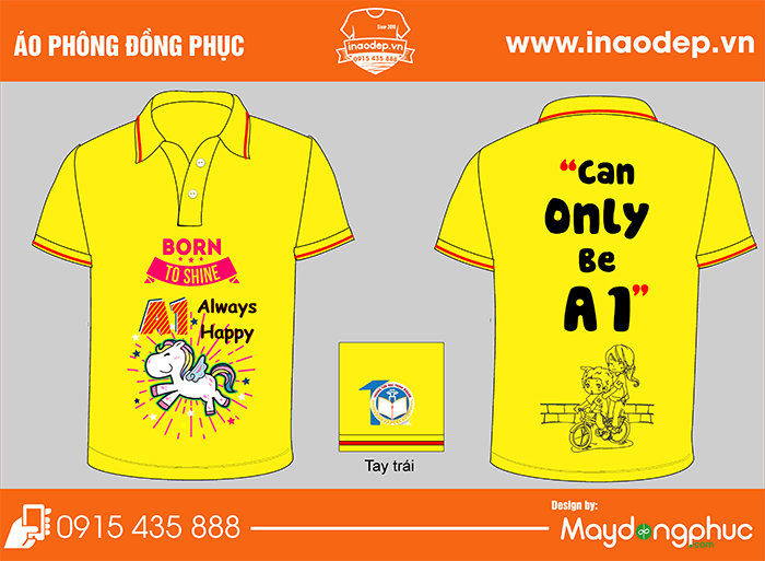 In áo Lớp A1 Trường tiểu học Thịnh Quang | In ao phong dong phuc