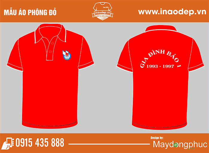 In áo Gia đình Báo 1 1993-1997 Học viện BC-TT | In ao phong dong phuc