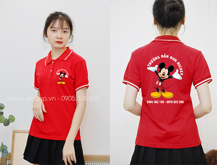 In áo phông Trường mầm non Mickey | In ao phong dong phuc