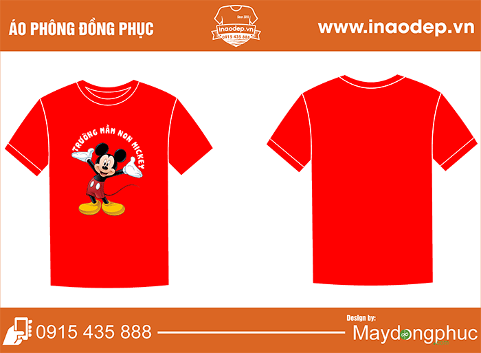 In áo phông Trường mầm non Mickey | In ao phong dong phuc