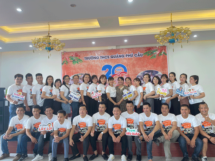 In áo Trường THCS Quảng Phú Cầu 20 năm | In ao phong dong phuc