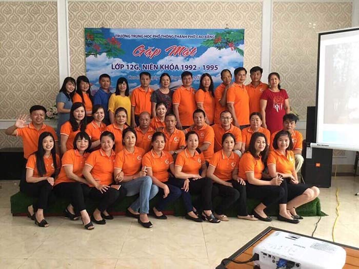 In áo Lớp 12G Trường THPT Thành phố Cao Bằng khóa 1992-1995 | In ao phong dong phuc