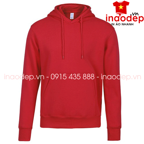 Áo nỉ Hoodie màu đỏ | Ao ni