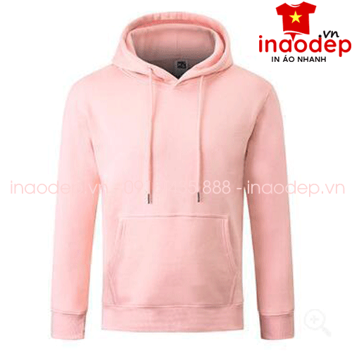 Áo nỉ Hoodie màu hồng | Ao ni