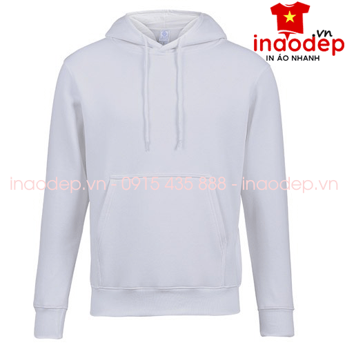 Áo nỉ Hoodie màu trắng | Ao ni