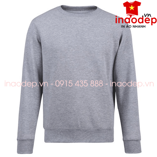 Áo sweater (Áo nỉ sweater) màu xám | Ao ni