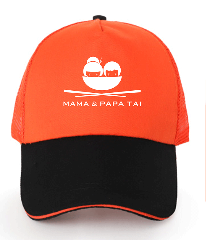 In mũ lưỡi trai Quán Mama & Papa Tai | In mu luoi trai dong phuc