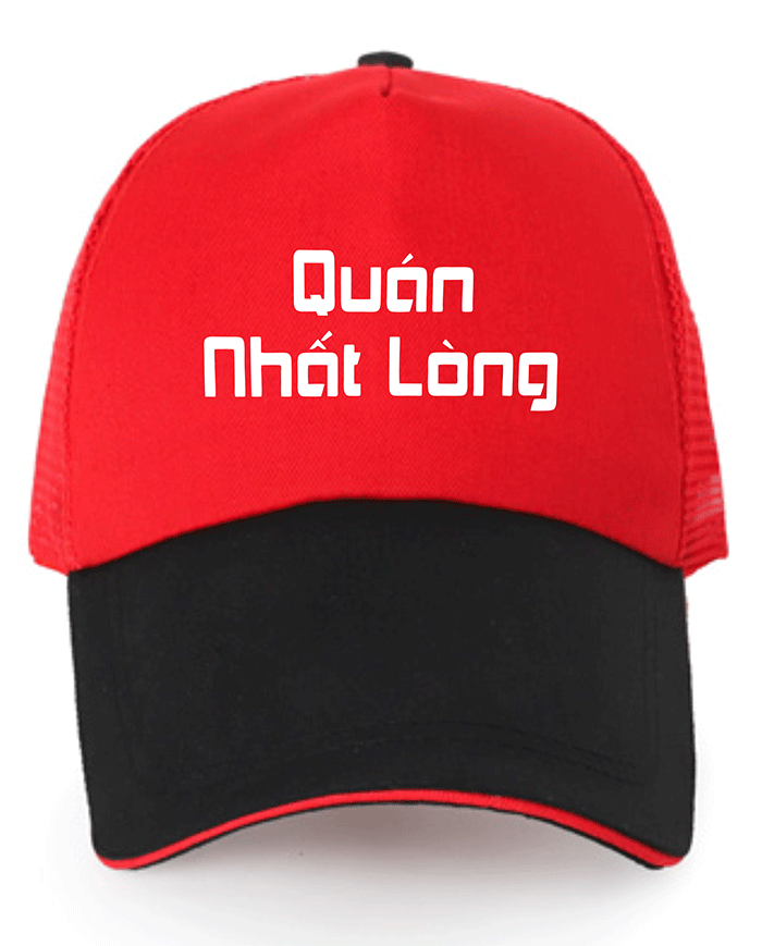 In mũ lưỡi trai Quán Nhất Lòng | In mu luoi trai dong phuc