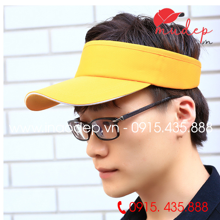 Mũ lưỡi trai nửa đầu màu vàng | Mu luoi trai