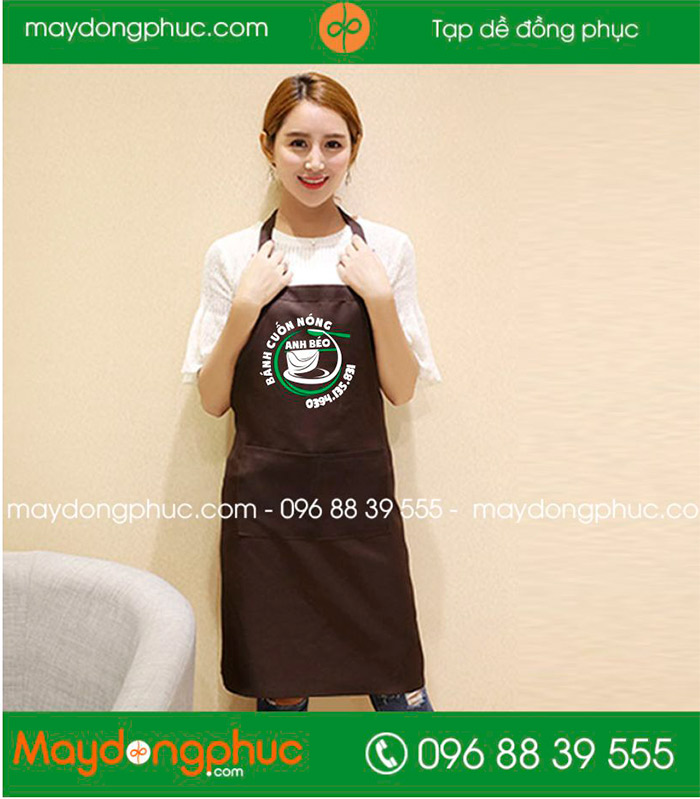 In tạp dề Quán bánh cuốn nóng Anh Béo | In tap de dong phuc