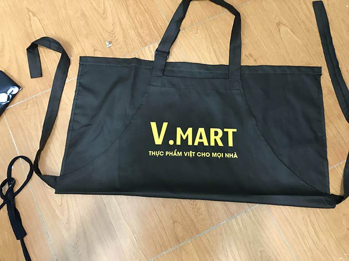 In tạp dề Cửa hàng V.Mart | In tap de dong phuc